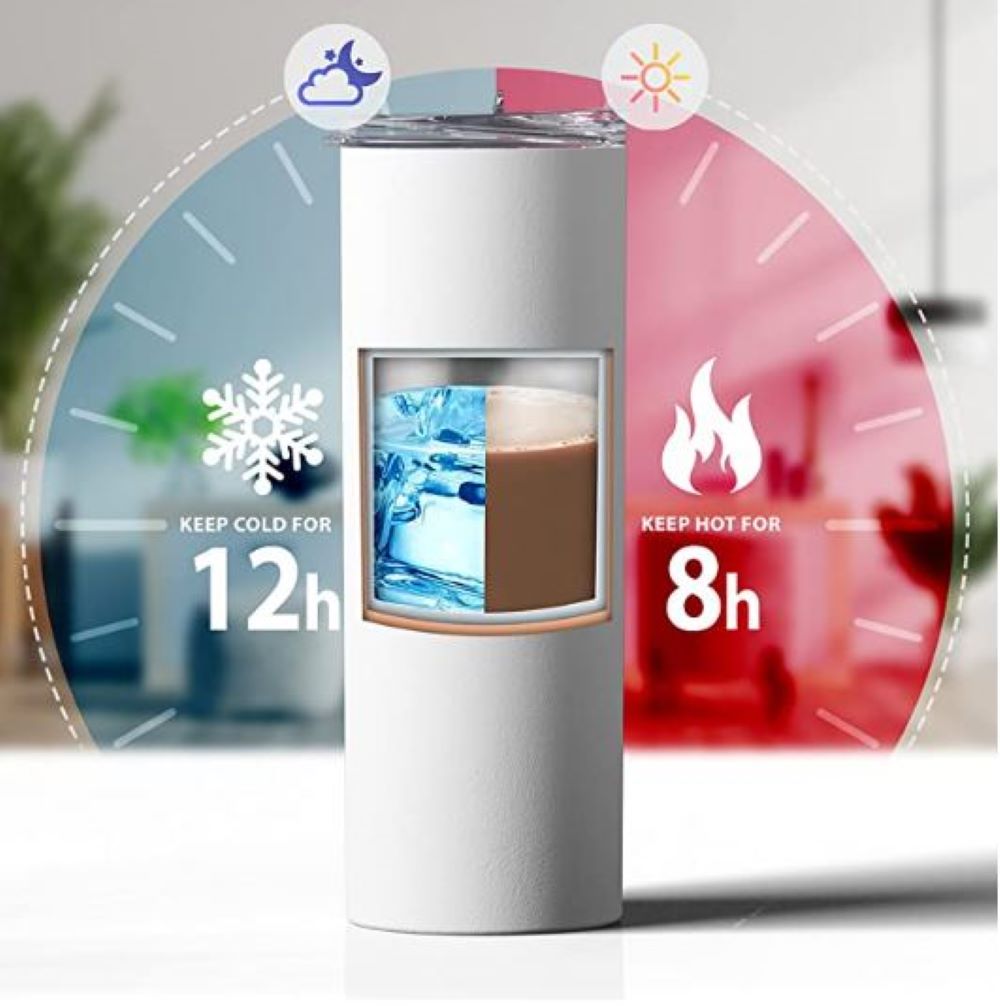 Dragon Mirror 20oz Straight Hot/Cold Tumbler with Lid and Straw