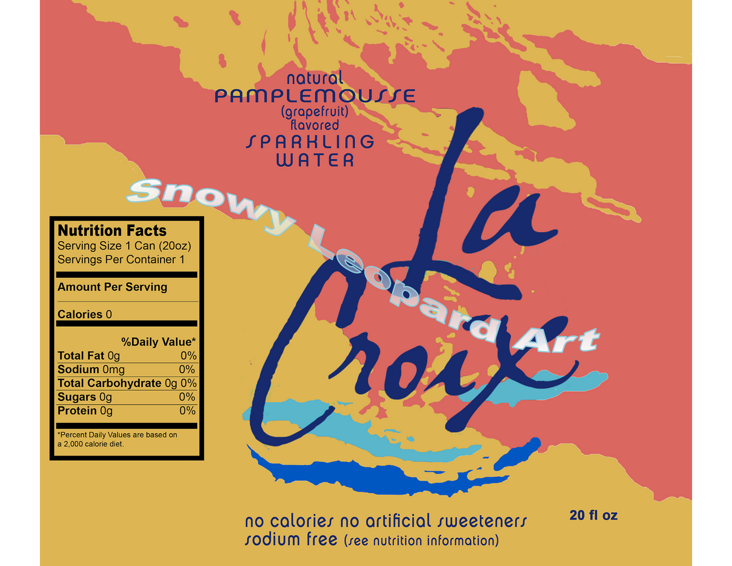 La Croix Pamplemousse 20oz Straight Hot/Cold Tumbler with Lid and Straw