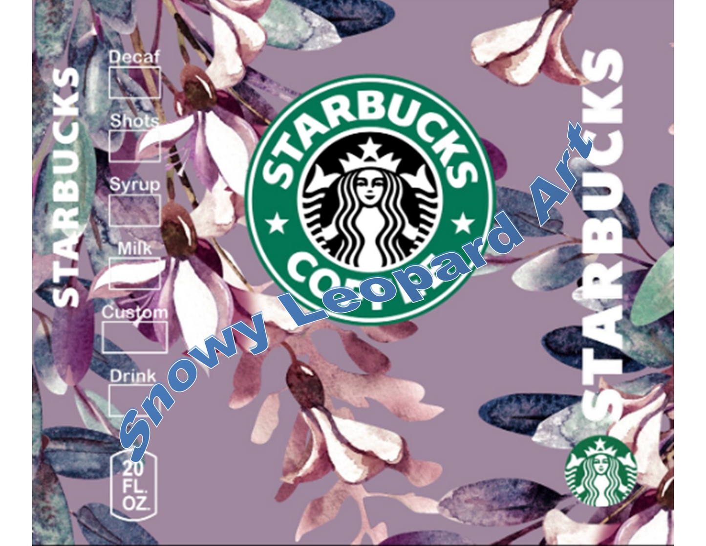 Starbucks Floral 20oz Straight Hot/Cold Tumbler with Lid and Straw