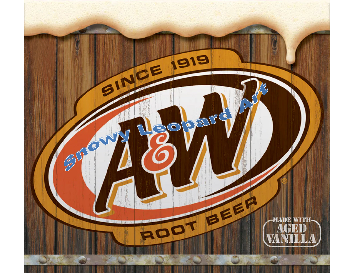 A&W Rootbeer Classic Barrel 20oz Straight Hot/Cold Tumbler with Lid and Straw