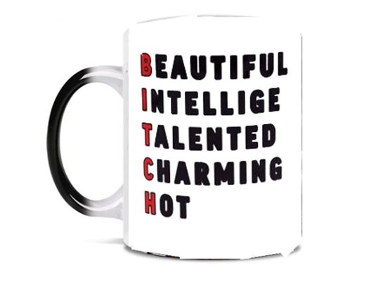 B.I.T.C.H. ANAGRAM 15oz color changing Mug/ Cup