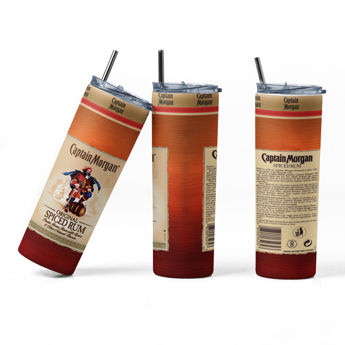 Captain Morgan 20oz Straight Hot/Cold Tumbler with Lid and Straw