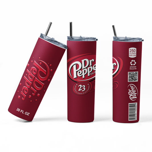 Dr Pepper 2 20oz Straight Hot/Cold Tumbler with Lid and Straw