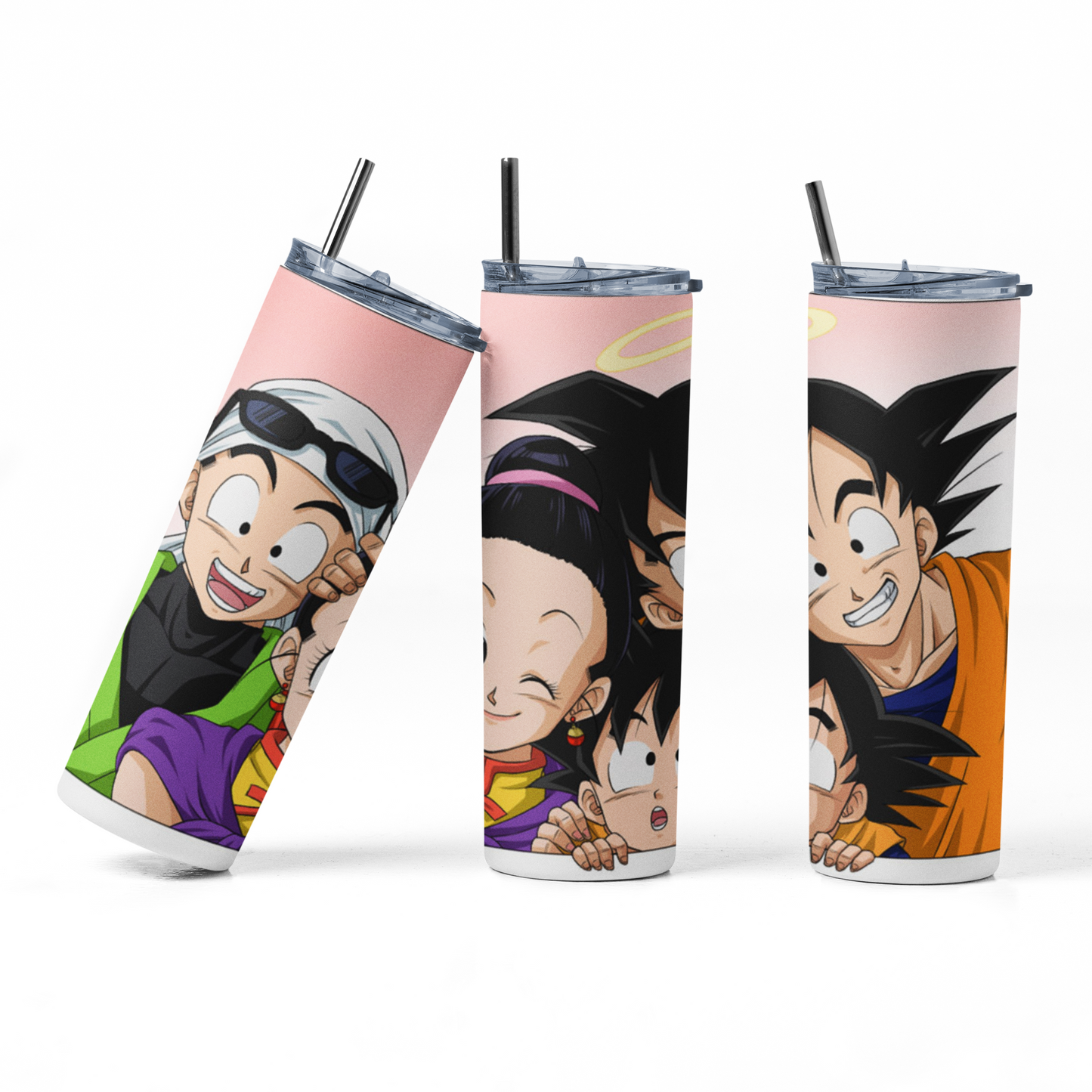 Goku Family 20oz Straight Hot/Cold Tumbler with Lid and Straw