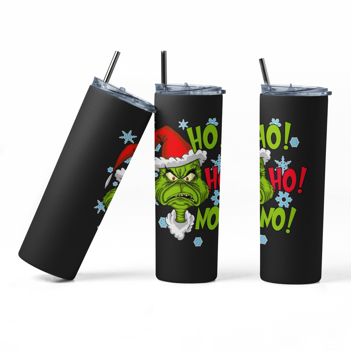 Ho Ho No: 20oz Straight Hot/Cold Tumbler with Lid and Straw