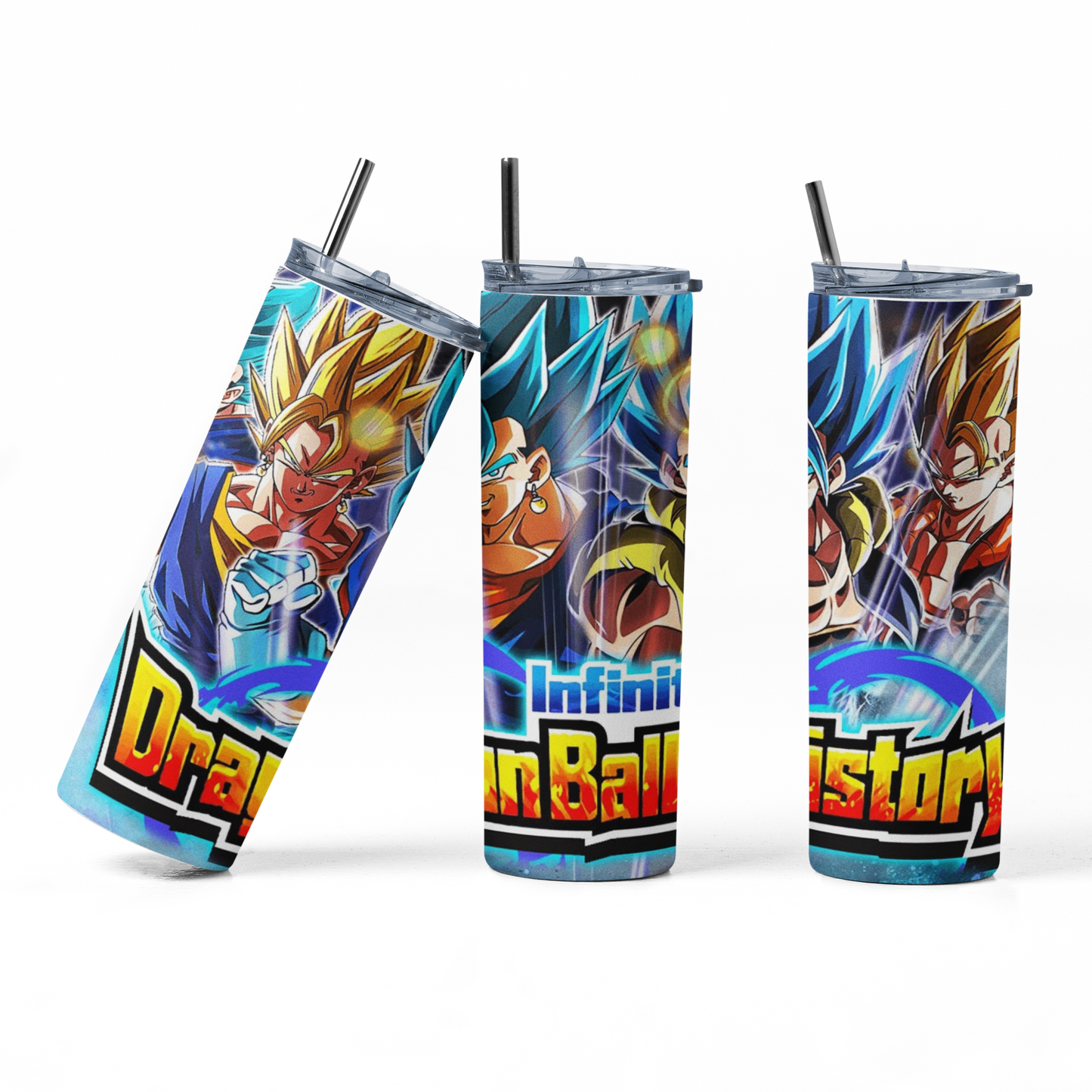 Infinite Dragonball History 20oz Straight Hot/Cold Tumbler with Lid and Straw