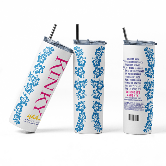 Kinky Aloha 20oz Straight Hot/Cold Tumbler with Lid and Straw