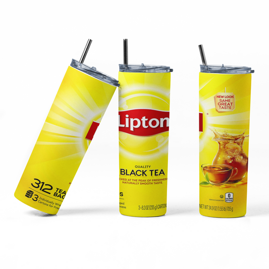 Lipton Black Tea 20oz Straight Hot/Cold Tumbler with Lid and Straw