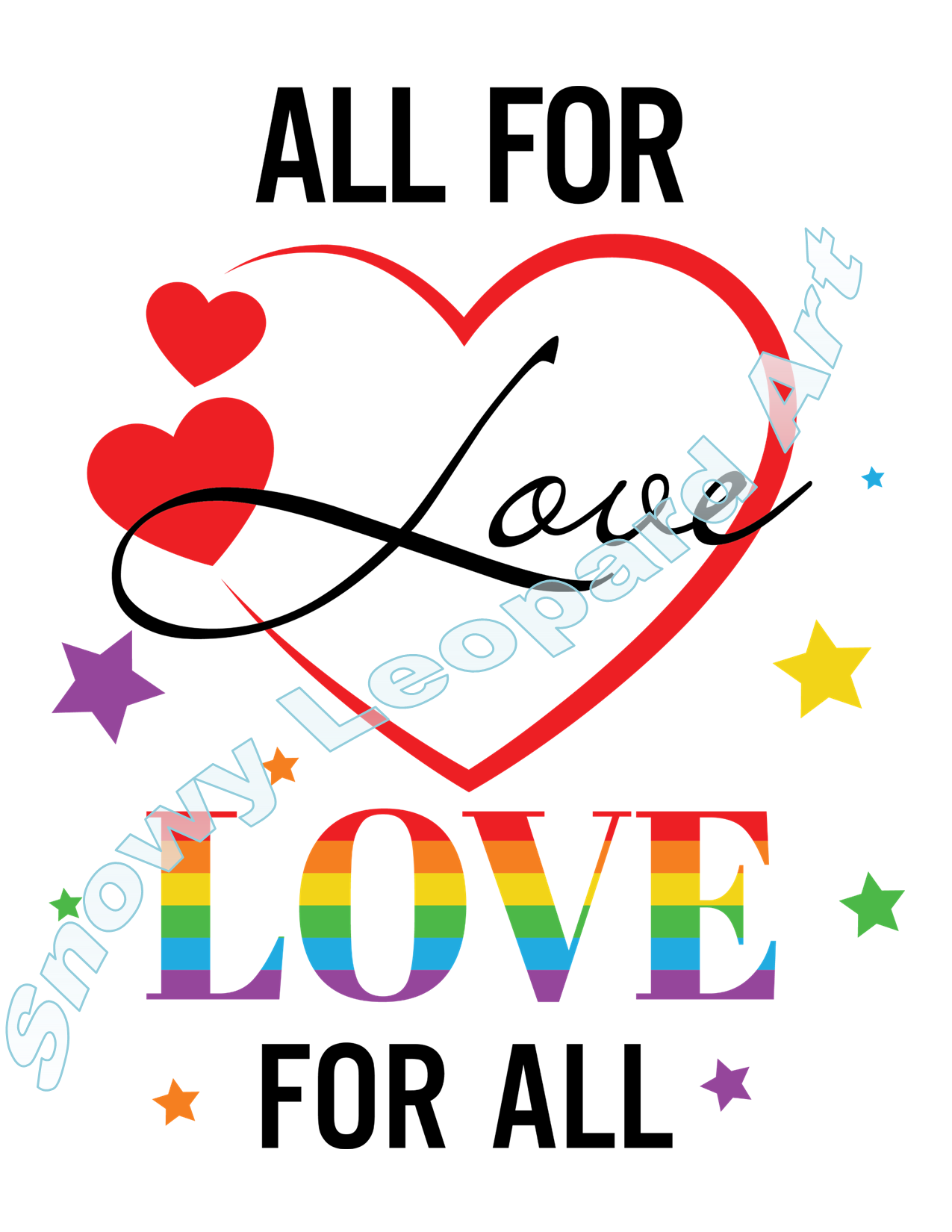 All for Love 20oz Straight Hot/Cold Tumbler with Lid and Straw