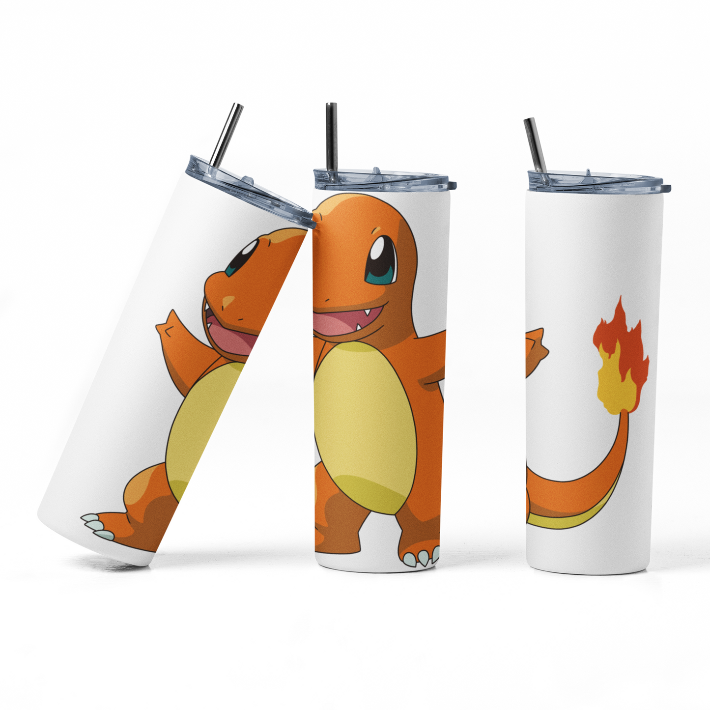 Pokemon Charmander 20oz Straight Hot/Cold Tumbler with Lid and Straw