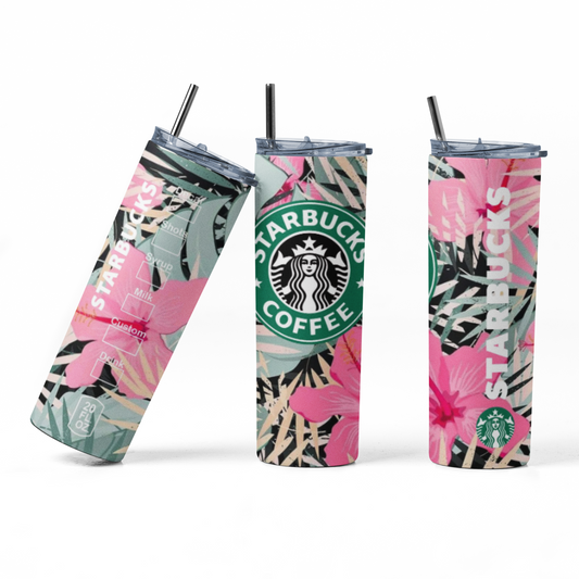 Starbucks Hawaiian 20oz Straight Hot/Cold Tumbler with Lid and Straw