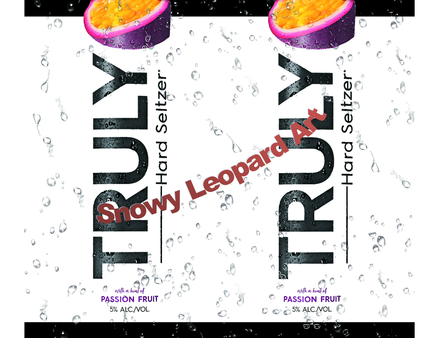 Truly Hard Seltzer Passion Fruit 20oz Straight Hot/Cold Tumbler with Lid and Straw