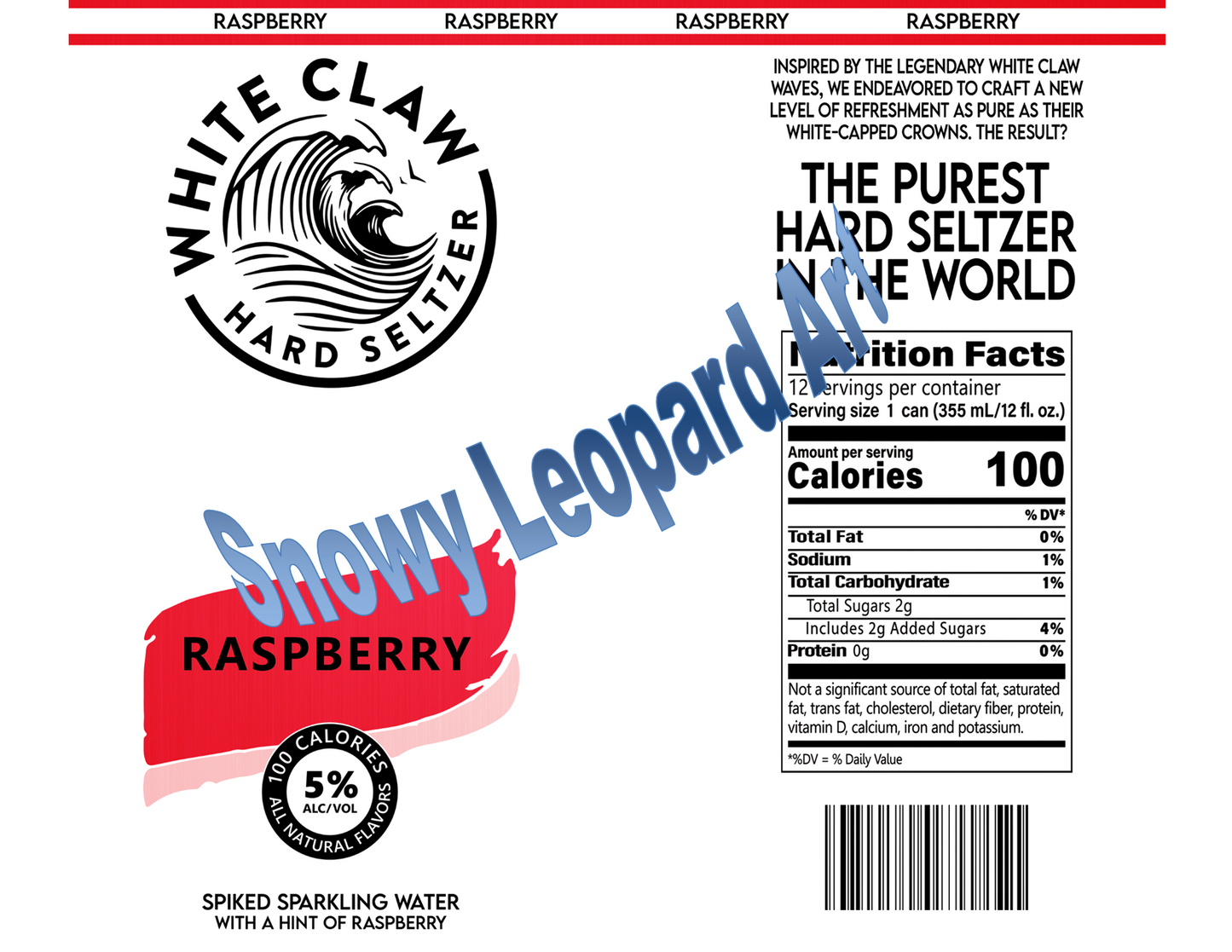 White Claw Raspberry 2 20oz Straight Hot/Cold Tumbler with Lid and Straw