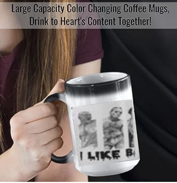 I Like Bad Boys Halloween Color Changing Coffee Cup 15 oz Fun