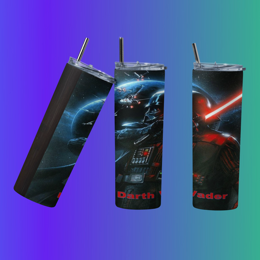 Darth Vader Star Wars 20oz Hot/Cold Tumbler w/Lid & Straw