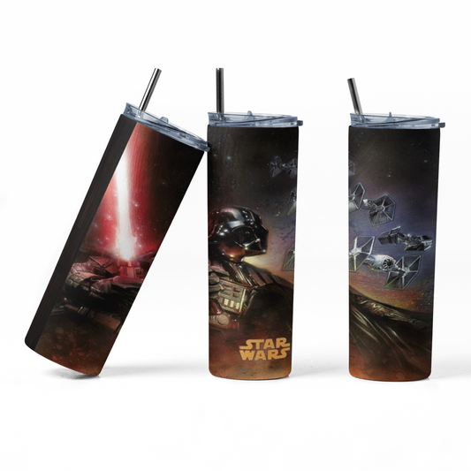 Vader Strikes Star Wars 20oz Hot/Cold Tumbler w/Lid & Straw