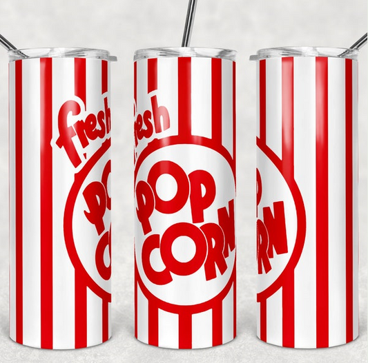 Popcorn 20oz Hot/Cold Tumbler w/Lid & Straw