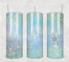 Rainbow Diamonds print (can be personalized)20oz Straight Hot/Cold Tumbler with Lid and Straw